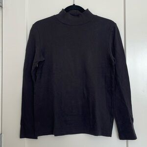 🍄 Black Mock Neck Long Sleeve